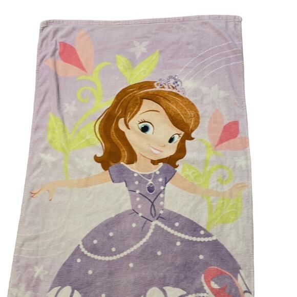 Disney Sofia the First Beach Towel 100% Cotton Absorbent Kids TV Character Bath - Picture 2 of 9